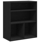 vidaXL Boekenkast 60x30x71,5 cm bewerkt hout zwart