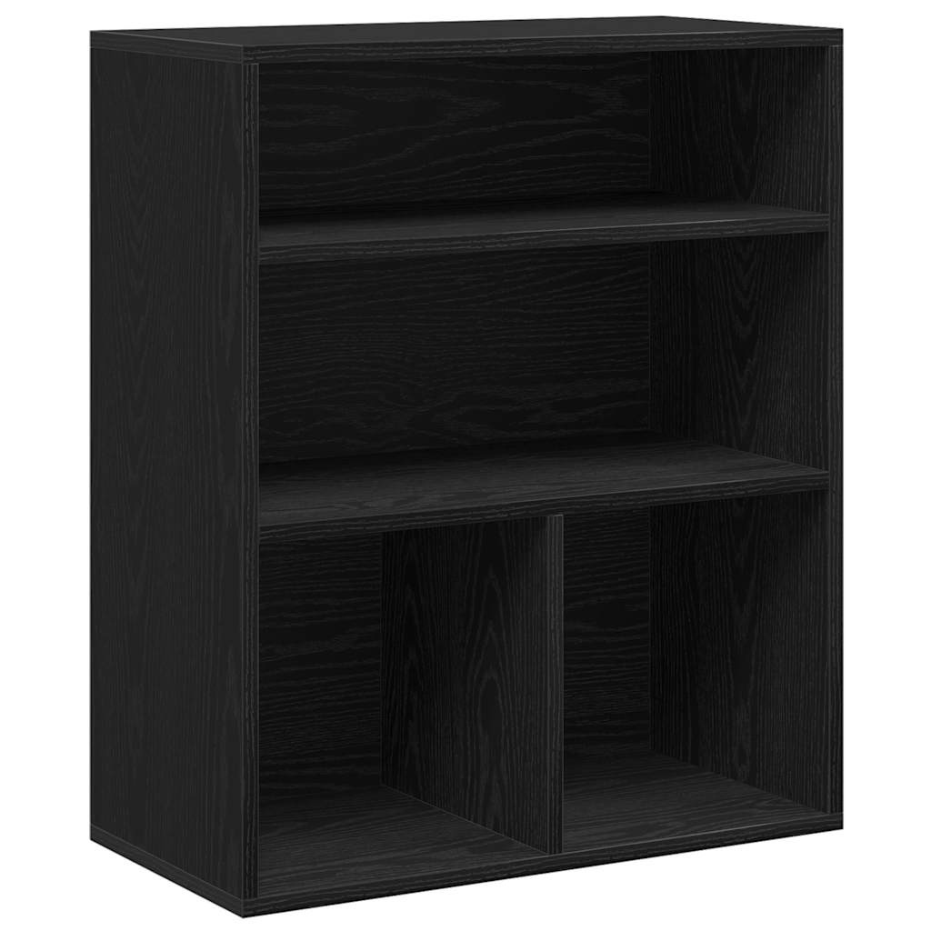 vidaXL Boekenkast 60x30x71,5 cm bewerkt hout zwart