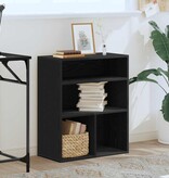 vidaXL Boekenkast 60x30x71,5 cm bewerkt hout zwart