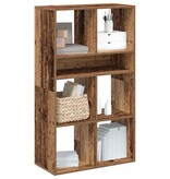 vidaXL Boekenkast 66x31x112 cm bewerkt hout oud houtkleurig