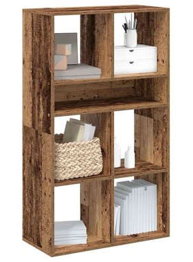 VidaXL Boekenkast 66x31x112 cm bewerkt hout oud houtkleurig