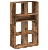 vidaXL Boekenkast 66x31x112 cm bewerkt hout oud houtkleurig
