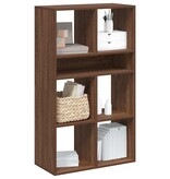vidaXL Boekenkast 66x31x112 cm bewerkt hout bruin eikenkleur