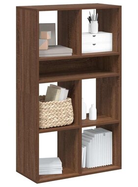 VidaXL Boekenkast 66x31x112 cm bewerkt hout bruin eikenkleur