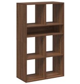 VidaXL Boekenkast 66x31x112 cm bewerkt hout bruin eikenkleur