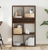 vidaXL Boekenkast 66x31x112 cm bewerkt hout bruin eikenkleur