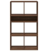 vidaXL Boekenkast 66x31x112 cm bewerkt hout bruin eikenkleur