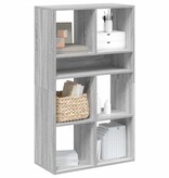 vidaXL Boekenkast 66x31x112 cm bewerkt hout grijs sonoma eikenkleurig