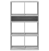 vidaXL Boekenkast 66x31x112 cm bewerkt hout grijs sonoma eikenkleurig