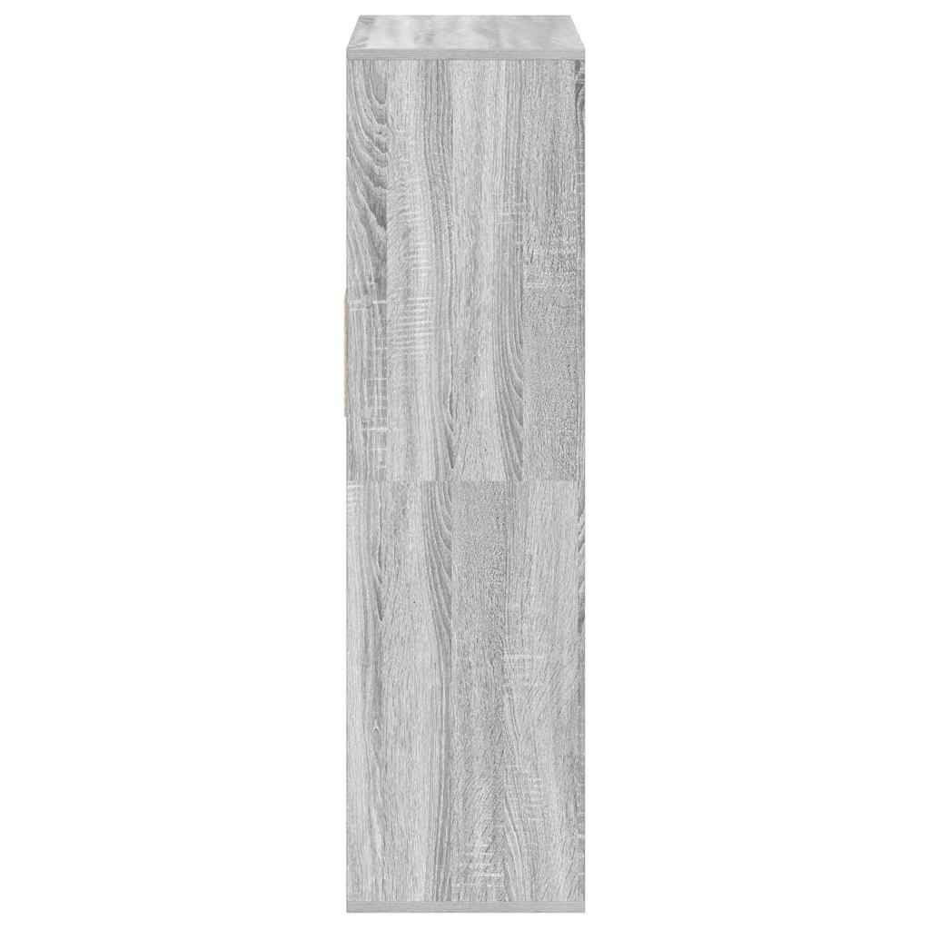 vidaXL Boekenkast 66x31x112 cm bewerkt hout grijs sonoma eikenkleurig