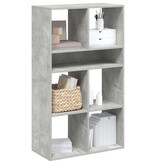 vidaXL Boekenkast 66x31x112 cm bewerkt hout betongrijs