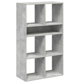 vidaXL Boekenkast 66x31x112 cm bewerkt hout betongrijs