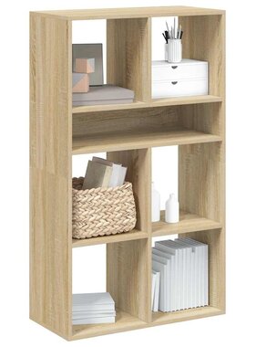 VidaXL Boekenkast 66x31x112 cm bewerkt hout sonoma eikenkleurig