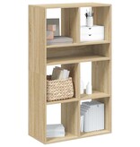 vidaXL Boekenkast 66x31x112 cm bewerkt hout sonoma eikenkleurig