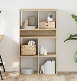 vidaXL Boekenkast 66x31x112 cm bewerkt hout sonoma eikenkleurig