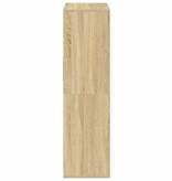 vidaXL Boekenkast 66x31x112 cm bewerkt hout sonoma eikenkleurig
