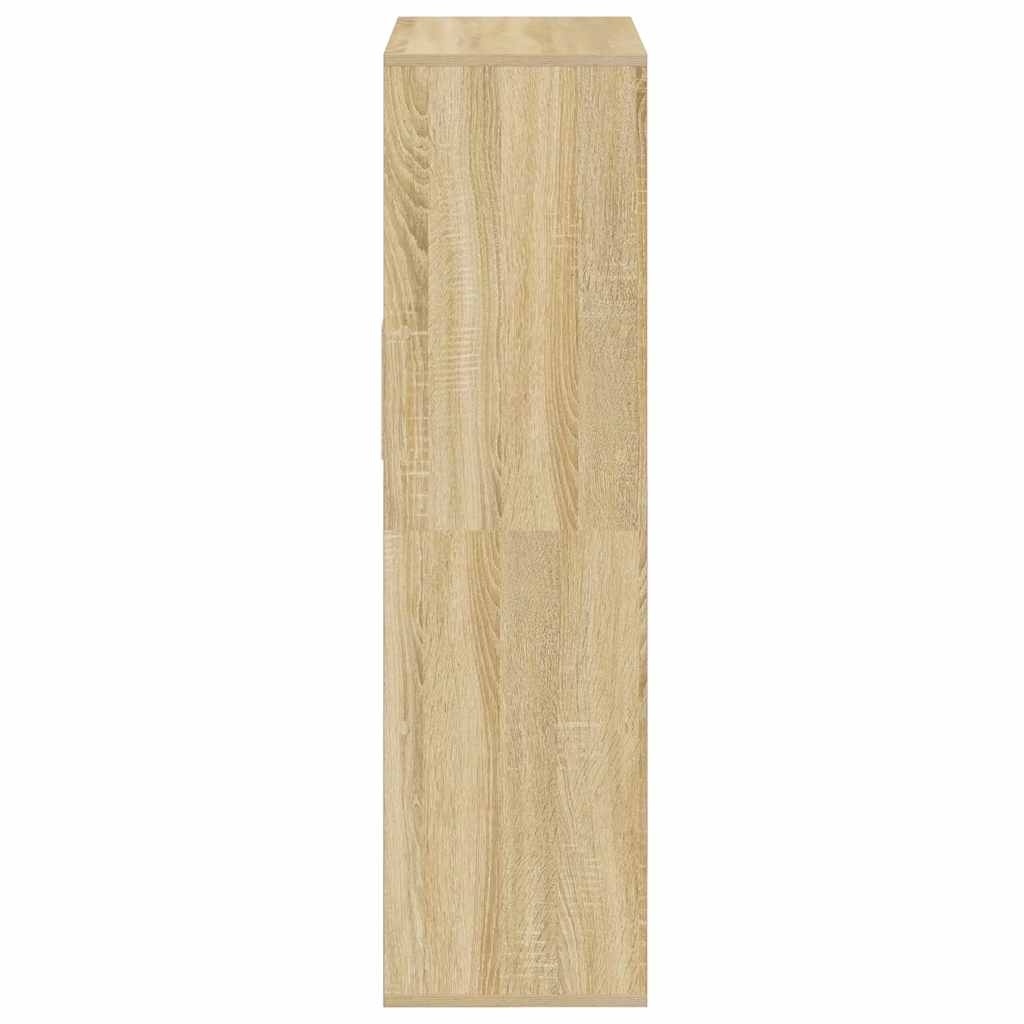 vidaXL Boekenkast 66x31x112 cm bewerkt hout sonoma eikenkleurig