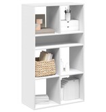 vidaXL Boekenkast 66x31x112 cm bewerkt hout wit