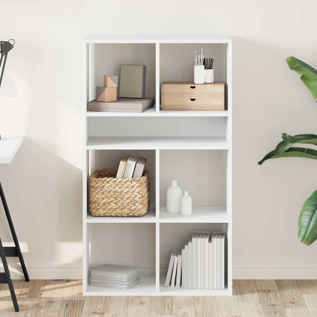 vidaXL Boekenkast 66x31x112 cm bewerkt hout wit