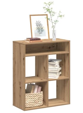 VidaXL Boekenkast 66x31x80 cm bewerkt hout artisanaal eikenkleur