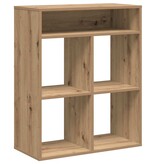 vidaXL Boekenkast 66x31x80 cm bewerkt hout artisanaal eikenkleur