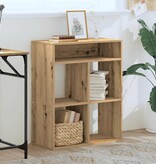 vidaXL Boekenkast 66x31x80 cm bewerkt hout artisanaal eikenkleur