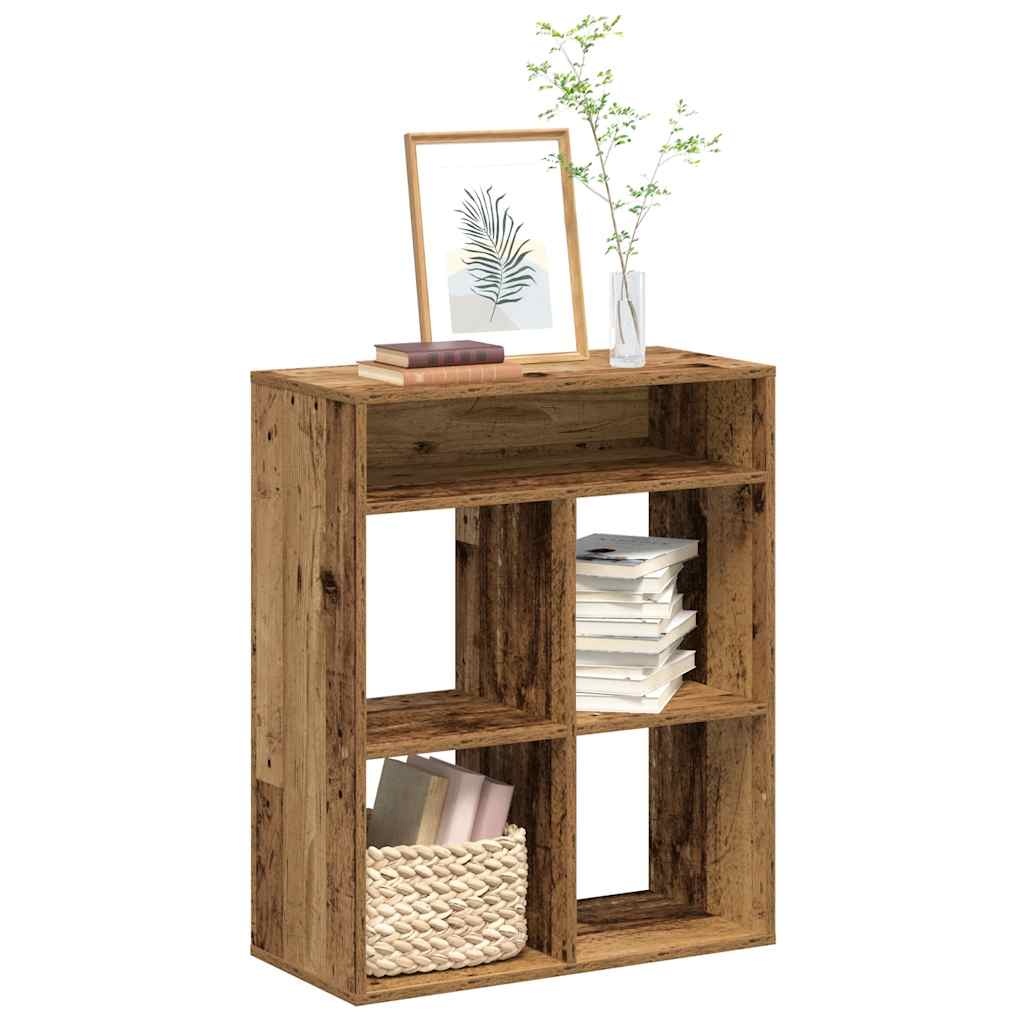 vidaXL Boekenkast 66x31x80 cm bewerkt hout oud houtkleurig