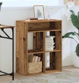 vidaXL Boekenkast 66x31x80 cm bewerkt hout oud houtkleurig