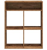 vidaXL Boekenkast 66x31x80 cm bewerkt hout oud houtkleurig