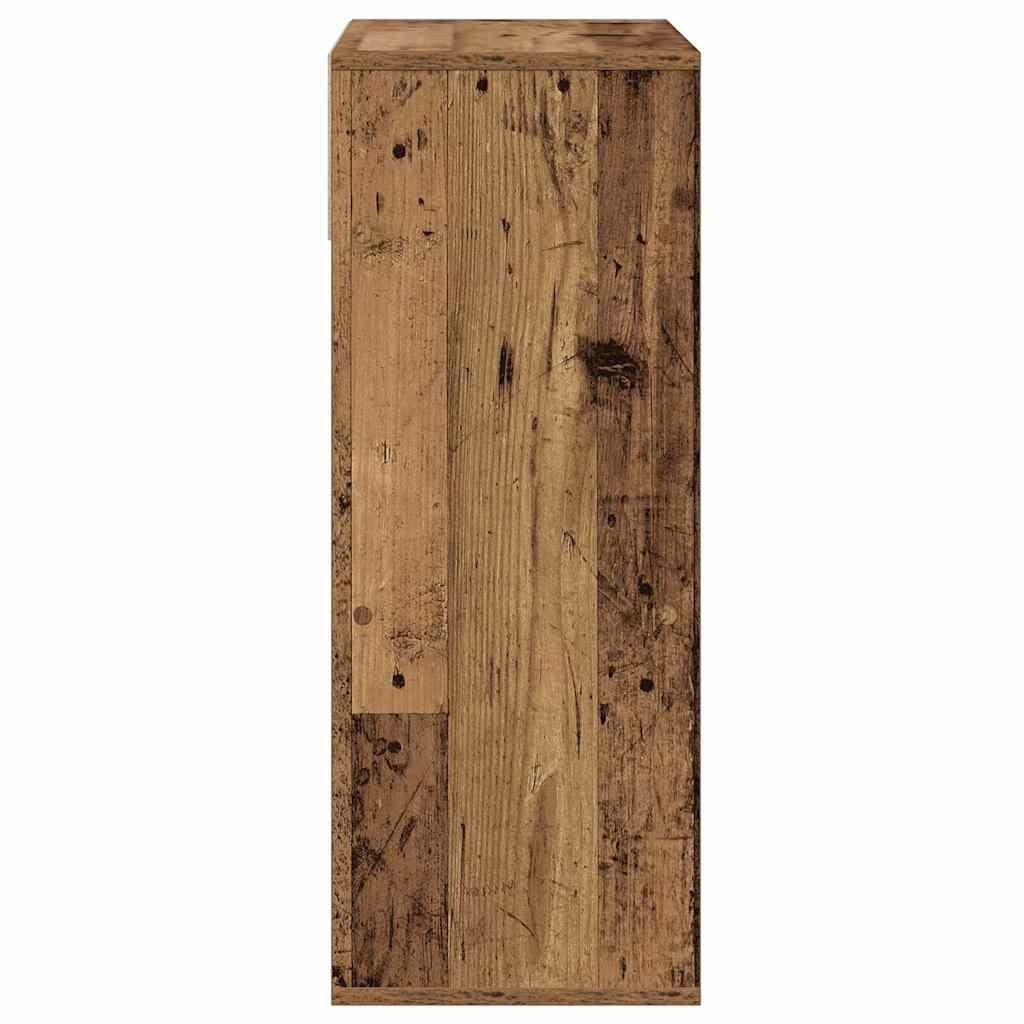 vidaXL Boekenkast 66x31x80 cm bewerkt hout oud houtkleurig
