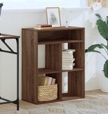 vidaXL Boekenkast 66x31x80 cm bewerkt hout bruin eikenkleur