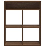 vidaXL Boekenkast 66x31x80 cm bewerkt hout bruin eikenkleur