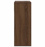 vidaXL Boekenkast 66x31x80 cm bewerkt hout bruin eikenkleur
