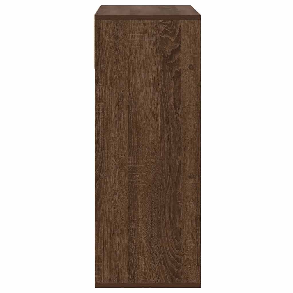 vidaXL Boekenkast 66x31x80 cm bewerkt hout bruin eikenkleur