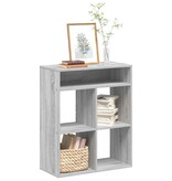 vidaXL Boekenkast 66x31x80 cm bewerkt hout grijs sonoma eikenkleurig