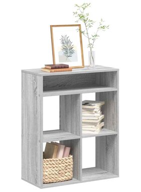 VidaXL Boekenkast 66x31x80 cm bewerkt hout grijs sonoma eikenkleurig