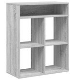 vidaXL Boekenkast 66x31x80 cm bewerkt hout grijs sonoma eikenkleurig