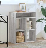 vidaXL Boekenkast 66x31x80 cm bewerkt hout grijs sonoma eikenkleurig