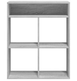 vidaXL Boekenkast 66x31x80 cm bewerkt hout grijs sonoma eikenkleurig
