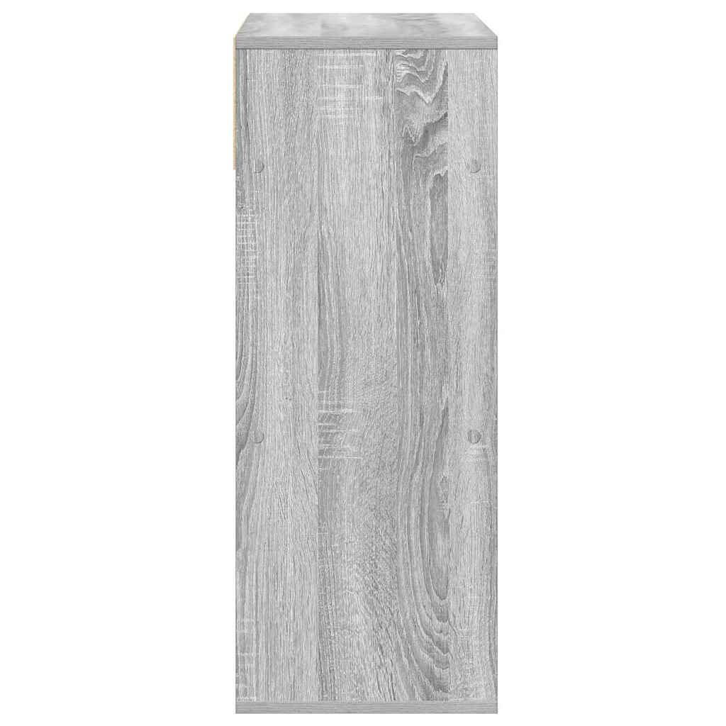 vidaXL Boekenkast 66x31x80 cm bewerkt hout grijs sonoma eikenkleurig