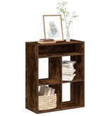 vidaXL Boekenkast 66x31x80 cm bewerkt hout gerookt eikenkleurig