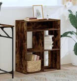 vidaXL Boekenkast 66x31x80 cm bewerkt hout gerookt eikenkleurig