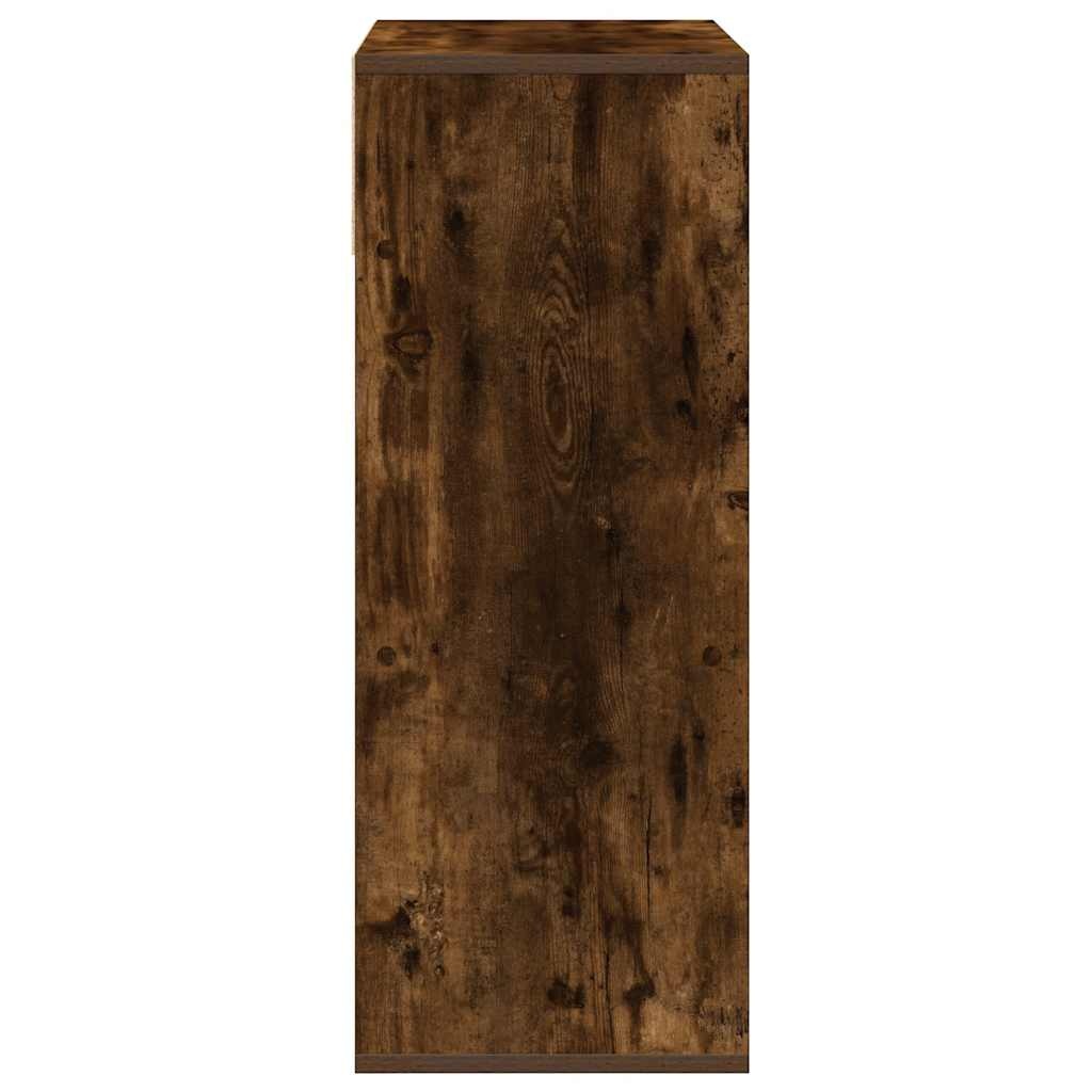 vidaXL Boekenkast 66x31x80 cm bewerkt hout gerookt eikenkleurig