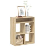 vidaXL Boekenkast 66x31x80 cm bewerkt hout sonoma eikenkleurig