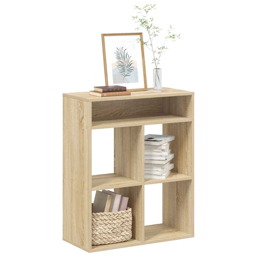 vidaXL Boekenkast 66x31x80 cm bewerkt hout sonoma eikenkleurig
