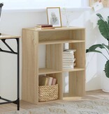 vidaXL Boekenkast 66x31x80 cm bewerkt hout sonoma eikenkleurig