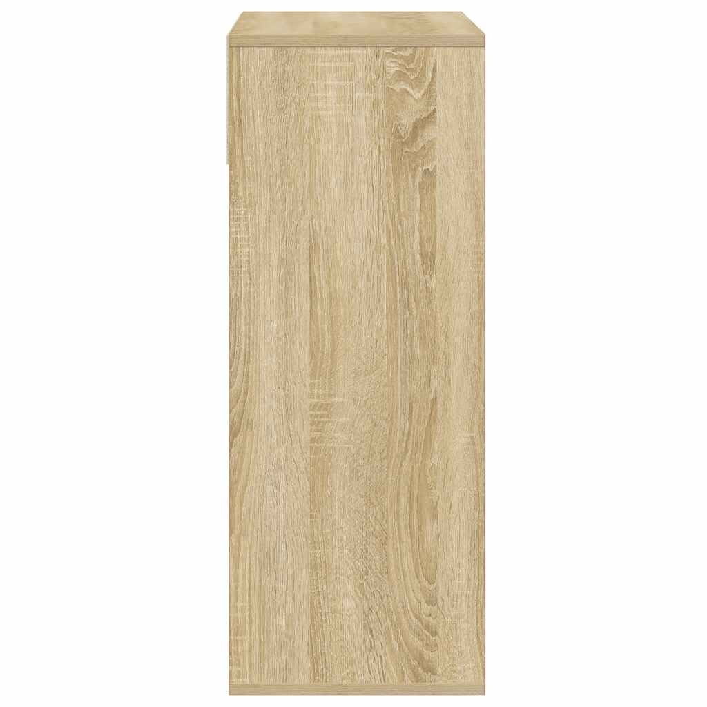 vidaXL Boekenkast 66x31x80 cm bewerkt hout sonoma eikenkleurig