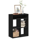 vidaXL Boekenkast 66x31x80 cm bewerkt hout zwart
