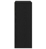 vidaXL Boekenkast 66x31x80 cm bewerkt hout zwart
