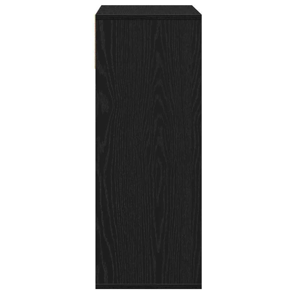 vidaXL Boekenkast 66x31x80 cm bewerkt hout zwart